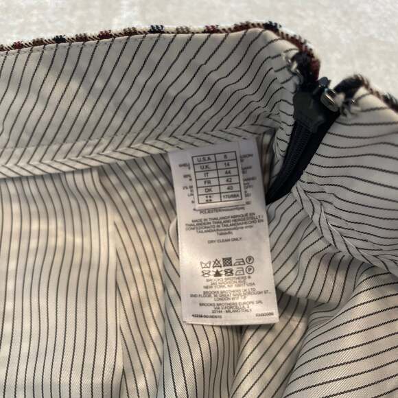 Brooks Brothers Plaid Ruffle Mini Skirt Sz8 - Picture 8 of 8